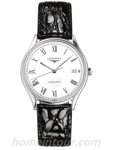 浪琴L4.860.4.11.2男表律雅系列-表带/表径35mm