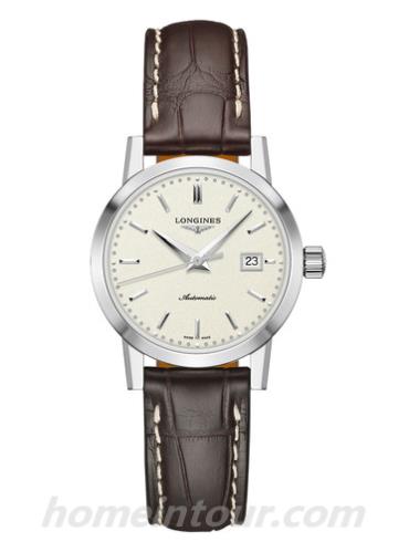 浪琴L4.325.4.92.2男表经典复古系列-表带/表径30mm