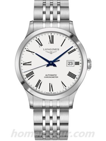 浪琴L2.821.4.11.6男表开创者系列-银色表带/表径40mm