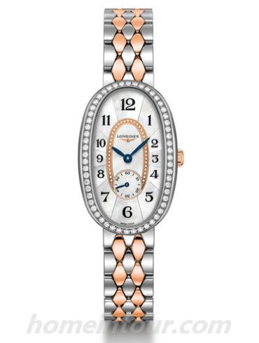 浪琴L2.306.5.88.7女表圆舞曲系列-间金色表带/表径21.90 x 34mm