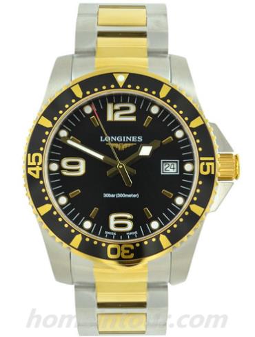 浪琴L3.740.3.56.7男表康卡斯系列-间金色表带/表径41.00mm