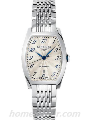 浪琴L2.342.4.73.6男表典藏系列-银色表带/表径30.50 X 35.60mm