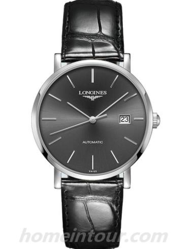 浪琴L4.910.4.72.2女表博雅系列-黑色表带/表径39.00 mm