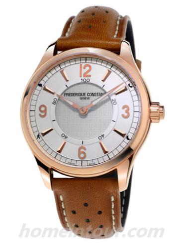 康斯登FC-282AS5B4男表传统型智能腕表-棕色表带/表径42mm