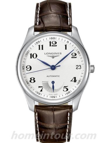 浪琴L2.666.4.78.3男表名匠系列-棕色表带/表径42.00 mm