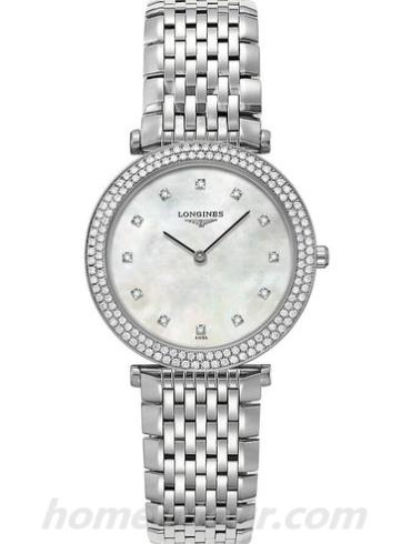 浪琴L4.515.0.87.6女表嘉岚系列-银色表带/表径31.00mm