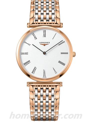 浪琴L4.755.1.91.7男表嘉岚系列-间金色表带/表径36mm