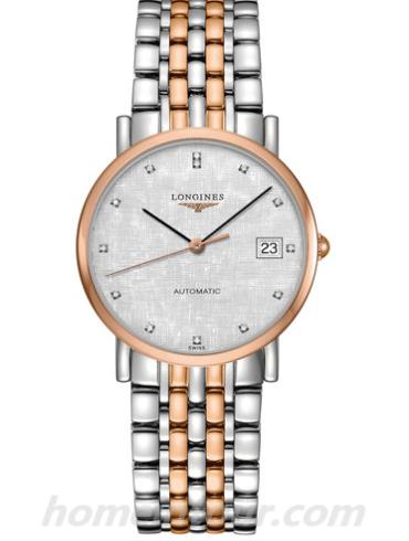 浪琴L4.809.5.77.7男表博雅系列-间金色表带/表径34.5mm