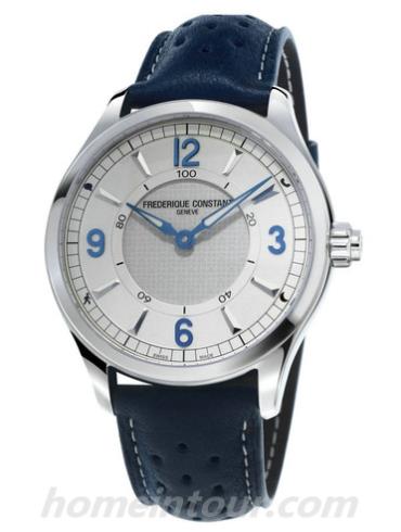 康斯登FC-282AS5B6男表传统型智能腕表-蓝色表带/表径42mm