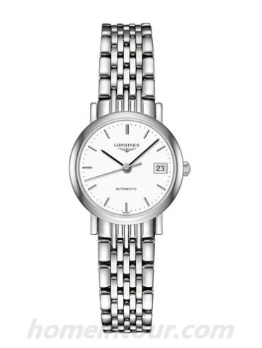 浪琴L4.309.4.12.6女表博雅系列-银色表带/表径25.5mm