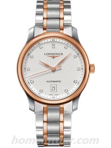 浪琴L2.628.5.97.7男表名匠系列-间金色表带/表径38.5mm