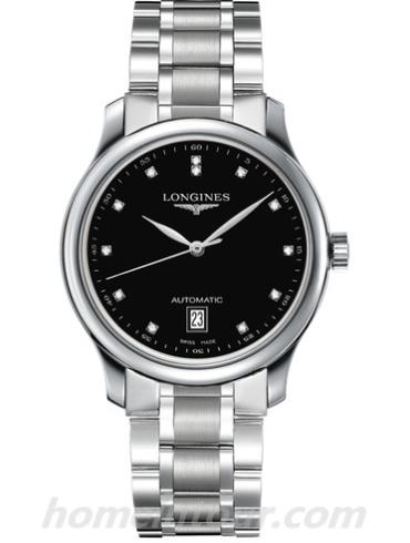 浪琴L2.628.4.57.6男表名匠系列-银色表带/表径38.5mm