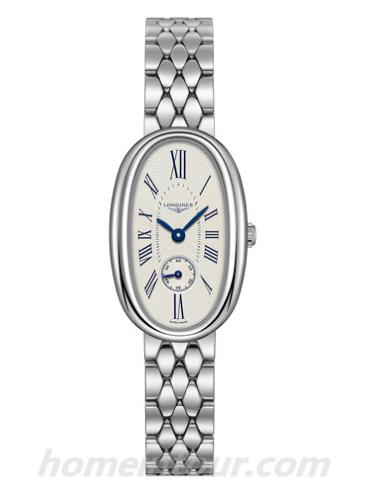 浪琴L2.306.4.71.6女表圆舞曲系列-银色表带/表径21.9x34mm