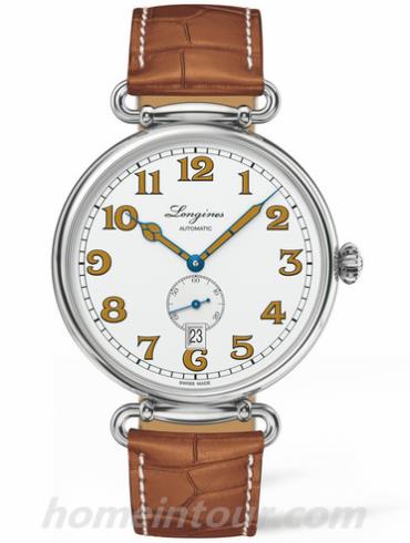 浪琴L2.809.4.23.0男表经典复古系列-蜜色表带/表径41mm