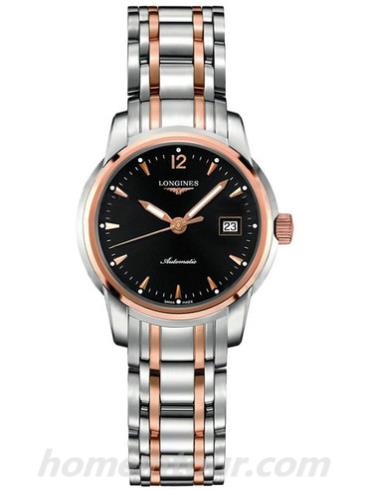 浪琴L2.563.5.52.7男表索伊米亚系列-间金色表带/表径41mm