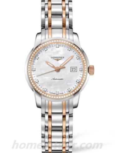 浪琴L2.563.5.87.7女表索伊米亚系列-间金色表带/表径30mm