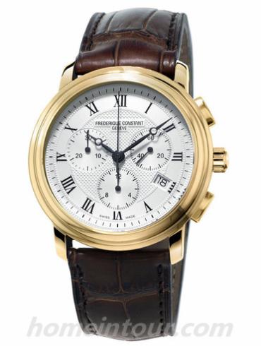 康斯登FC-292MC4P5男表百年经典系列-棕色表带/表径40mm