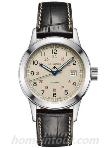 浪琴L2.832.4.73.0男表经典复古系列-黑色表带/表径40mm