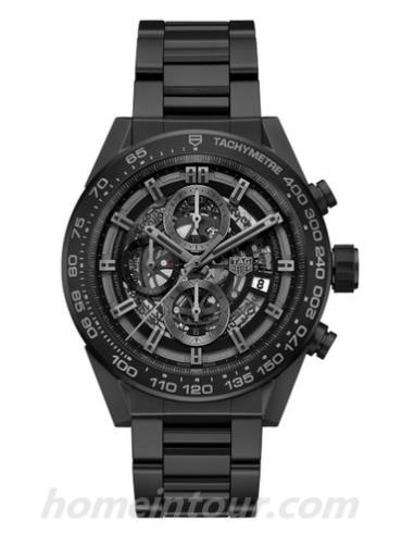 豪雅CAR2A91.BH0742男表卡莱拉Carrera系列-黑色表带/表径45mm