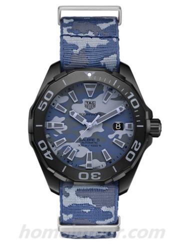 豪雅WAY208D.FC8221男表竞潜Aquaracer系列-蓝色表带/表径43mm