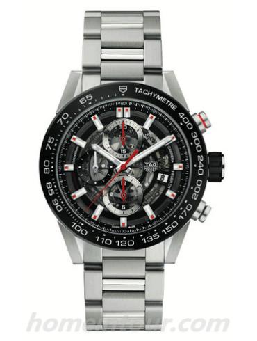 豪雅CAR201V.BA0766男表卡莱拉Carrera系列-银色表带/表径43mm