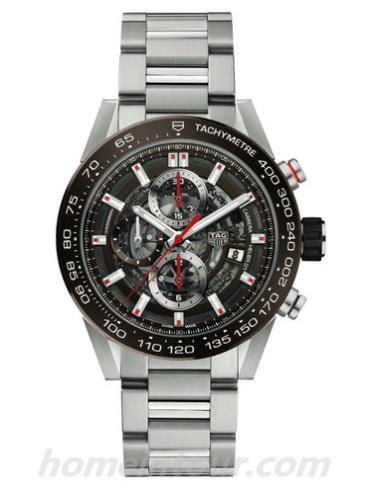 豪雅CAR201U.BA0766男表卡莱拉Carrera系列-银色表带/表径43mm