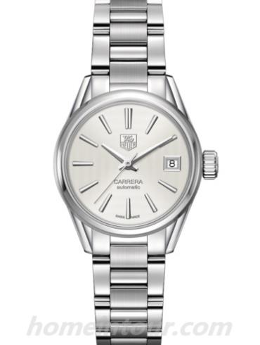豪雅WAR2416.BA0776女表卡莱拉Carrera系列-银色表带/表径28mm