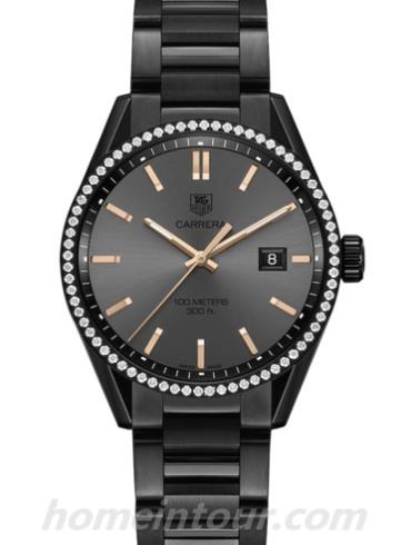 豪雅WAR101B.BA0728女表卡莱拉Carrera系列-黑色表带/表径41mm