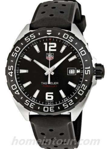 豪雅WAZ1110.FT8023男表FORMULA 1系列-黑色表带/表径41mm