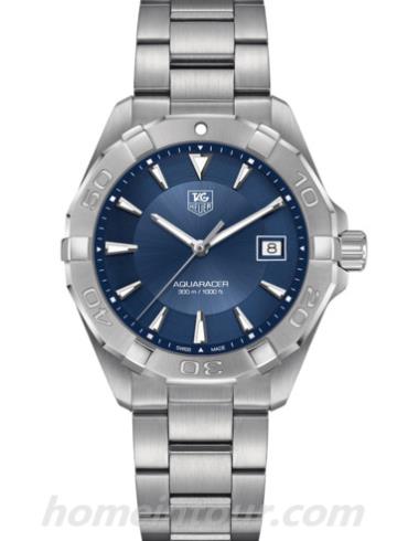 豪雅WAY1112.BA0928男表竞潜Aquaracer系列-银色表带/表径40.5mm