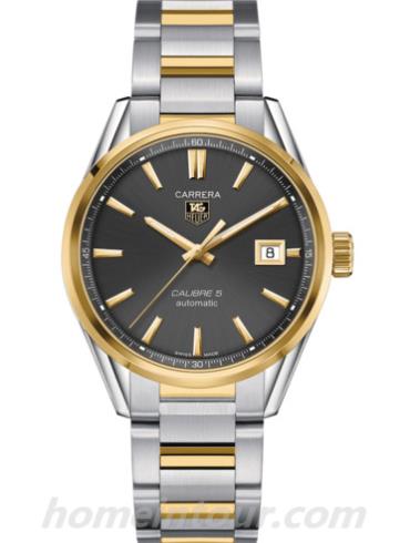 豪雅WAR215C.BD0783男表卡莱拉Carrera系列-间金色表带/表径39mm