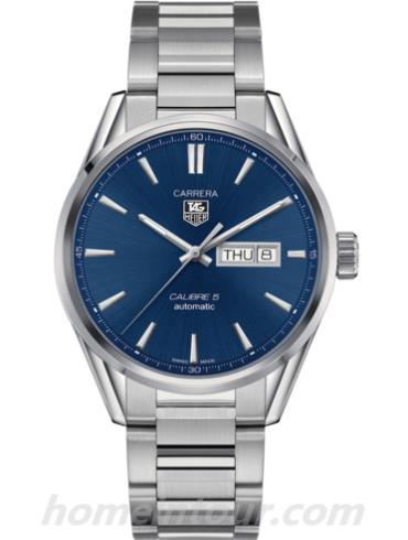 豪雅WAR201E.BA0723男表卡莱拉Carrera系列-银色表带/表径41mm
