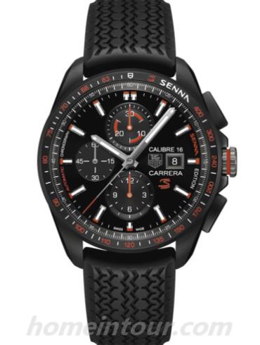 豪雅CBB2080.FT6042男表卡莱拉Carrera系列-黑色表带/表径44mm