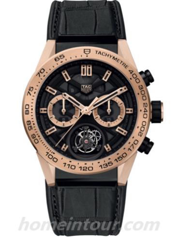 豪雅CAR5A5Z.FC6377男表卡莱拉Carrera系列-黑色表带/表径45mm