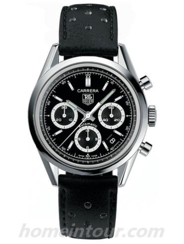 豪雅CV2113.FC6182男表卡莱拉Carrera系列-黑色表带/表径39mm