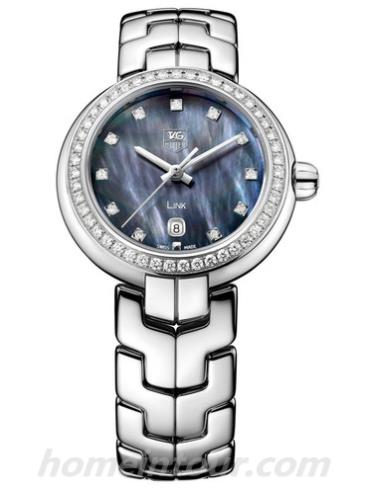 豪雅WAT1419.BA0954女表林肯Link系列-银色表带/表径29mm