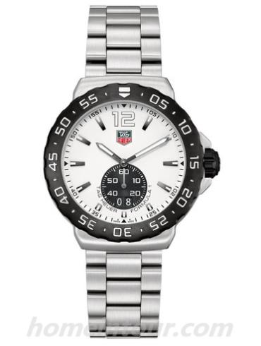 豪雅WAU1111.BA0858男表F1系列-银色表带/表径42mm