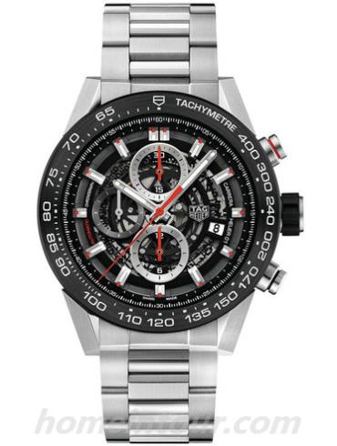 豪雅CAR2A1W.BA0703男表卡莱拉Carrera系列-银色表带/表径45mm