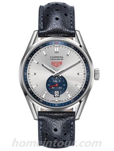 豪雅wv5111.fc6350男表卡莱拉Carrera系列-深蓝色表带/表径39mm