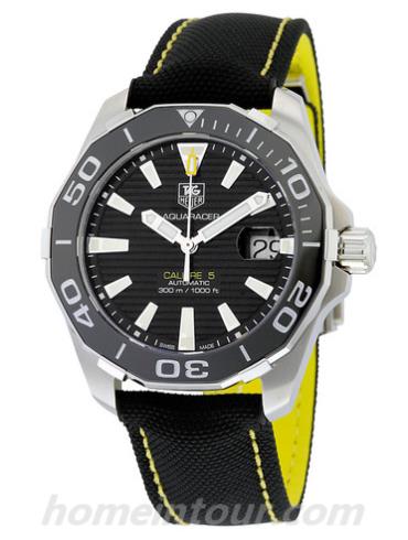 豪雅WAY211A.FC6362男表竞潜Aquaracer系列-黑色表带/表径41mm