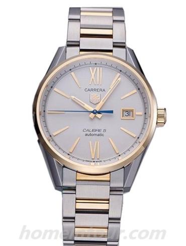 豪雅WAR215F.BD0783男表卡莱拉Carrera系列-间金色表带/表径41mm
