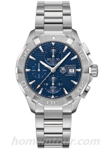 豪雅CAY2112.BA0923男表竞潜Aquaracer系列-银色表带/表径43mm