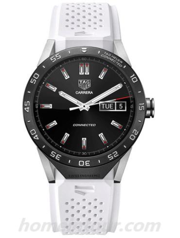 豪雅ic_watch_white男表TAG Heuer Connected-白色表带/表径46mm