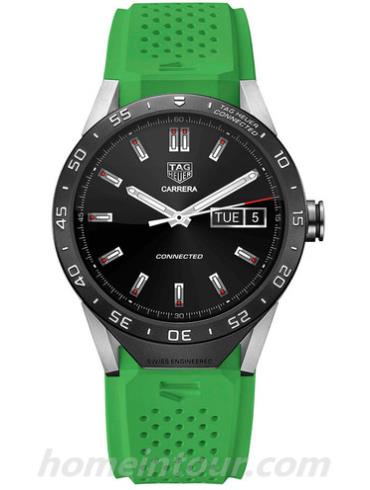 豪雅ic_watch_green男表TAG Heuer Connected-绿色表带/表径46mm
