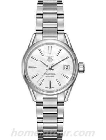 豪雅WAR2411.BA0776女表卡莱拉Carrera系列-银色表带/表径&#8211;