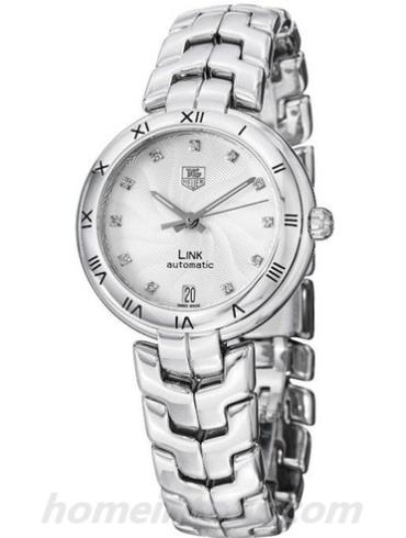 豪雅WAT2311.BA0956女表林肯Link系列-银色表带/表径34.5mm