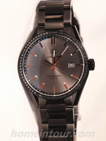 豪雅WAR101C.BA0728女表卡莱拉Carrera系列-黑色表带/表径41mm