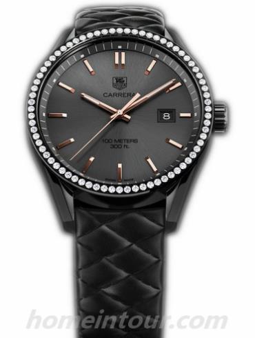 豪雅WAR101B.FC6367女表卡莱拉Carrera系列-黑色表带/表径41mm