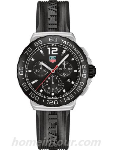 豪雅CAU1110.FT6024男表F1系列-黑色表带/表径42mm