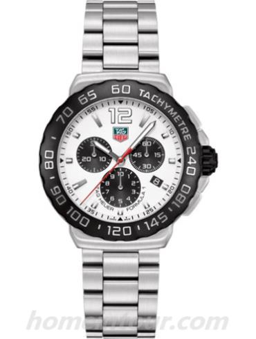 豪雅CAU1111.BA0858男表F1系列-银色表带/表径42mm